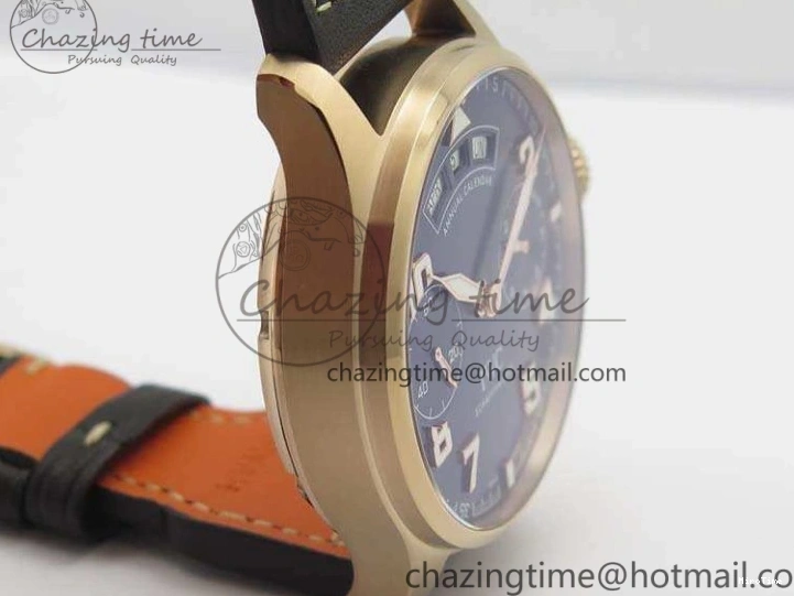 MIROTIME 0302 Big Pilot Real PR IW502701 RG YLF 1:1 Best Edition Blue Dial On Calfskin Strap A Classic 7225